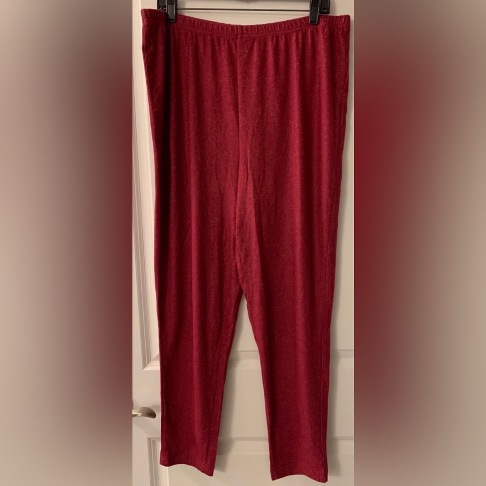 #203 - Woman Within Dreams & Co., Supersoft Pajama Pants, Red Heather, 22/24
